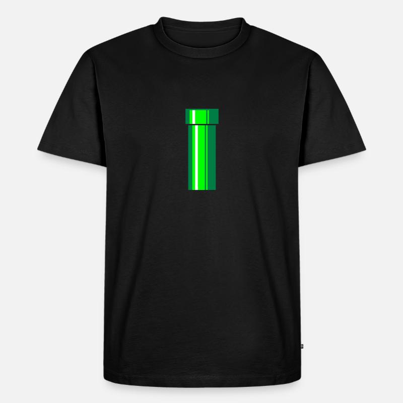 Röhre - Männer Premium Bio T-Shirt - Schwarz