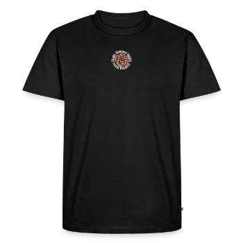 Libérez la rose du destin et la devise de la vie - T-shirt Premium bio Homme - noir - Devant - Nico (187cm)