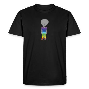Alien - T-shirt Premium bio Homme - noir - Devant - Nico (187cm)