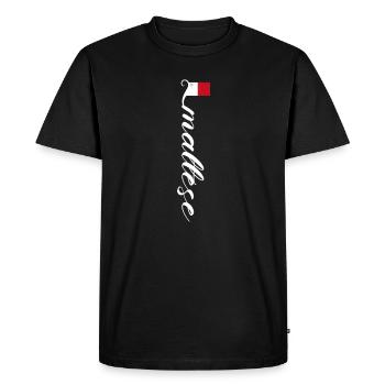 Malte - T-shirt Premium bio Homme - noir - Devant - Nico (187cm)
