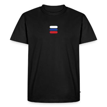 Drapeau de la russie - T-shirt Premium bio Homme - noir - Devant - Nico (187cm)
