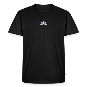 Fleur de lotus - T-shirt Premium bio Homme - noir - Devant - Nico (187cm)