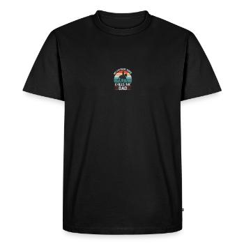 Cavalier Cheval Père papa Cavalier Cavalier - T-shirt Premium bio Homme - noir - Devant - Nico (187cm)