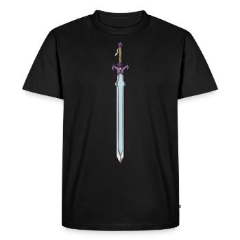 Sword RPG Videogame Retro Gaming Game Fans - Men's Premium Organic T-Shirt - black - Front - Nico (187cm)