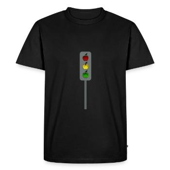 Pommes de feux de circulation - T-shirt Premium bio Homme - noir - Devant - Nico (187cm)