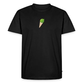 Glace au citron vert Glace d’été Citron Fruit Vacances - T-shirt Premium bio Homme - noir - Devant - Nico (187cm)