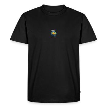 "Size Matters, Aquarium Style!" - Men's Premium Organic T-Shirt - black - Front - Nico (187cm)
