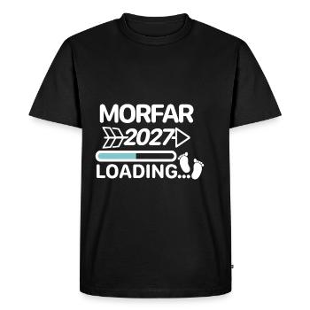 Morfar 2027 Suédois - T-shirt Premium bio Homme - noir - Devant - Nico (187cm)