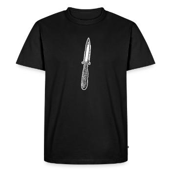 Knife Cutler Knife Lover - T-shirt Premium bio Homme - noir - Devant - Nico (187cm)