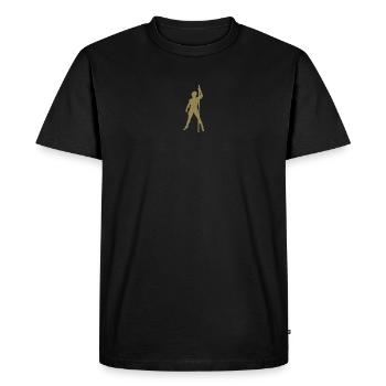 Homme Silhouette Pole Dance Danse Exotique - T-shirt Premium bio Homme - noir - Devant - Nico (187cm)
