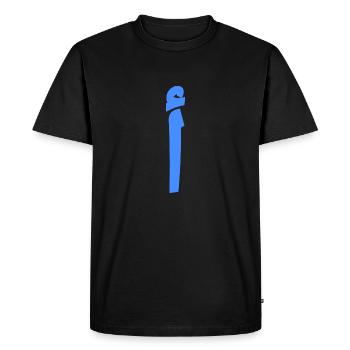 A - T-shirt Premium bio Homme - noir - Devant - Nico (187cm)