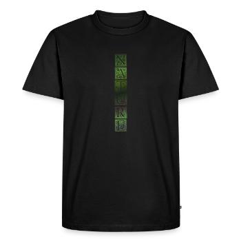 Nature | | icon Flowers | Pattern - Men's Premium Organic T-Shirt - black - Front - Nico (187cm)