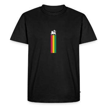 Reggae Musik Rastafari Jamaika - Männer Premium Bio T-Shirt - Schwarz - Vorne - Nico (187cm)