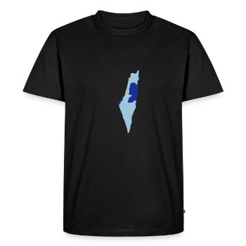Israel - Palestine - Men's Premium Organic T-Shirt - black - Front - Nico (187cm)