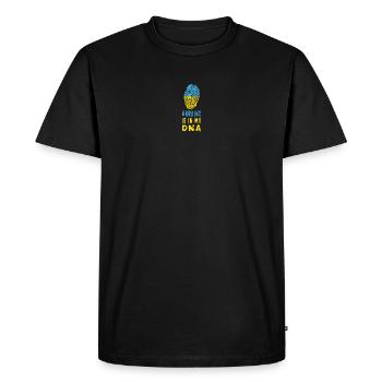 Ukraine is in my DNA / Gift Idea - Men's Premium Organic T-Shirt - black - Front - Nico (187cm)