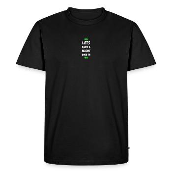 Let's Dance a Night Over It! - Men's Premium Organic T-Shirt - black - Front - Nico (187cm)