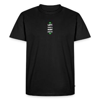 Let's Dance a Night Over It! - Men's Premium Organic T-Shirt - black - Front - Nico (187cm)