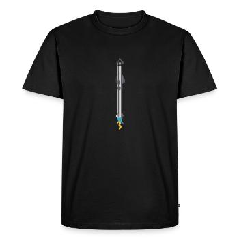 Lancement de Starship Super Heavy - T-shirt Premium bio Homme - noir - Devant - Nico (187cm)
