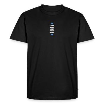 En savoir plus Gagnez plus - T-shirt Premium bio Homme - noir - Devant - Nico (187cm)