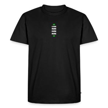 En savoir plus Gagnez plus - T-shirt Premium bio Homme - noir - Devant - Nico (187cm)