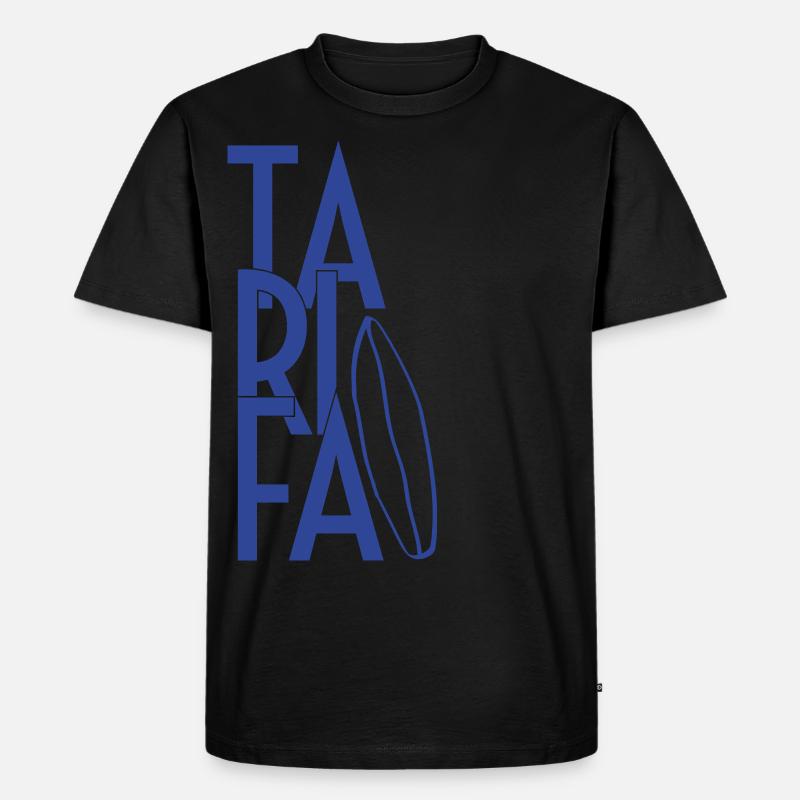 Tarifa - Männer Premium Bio T-Shirt - Schwarz