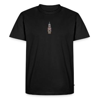 Palais de la Paix La Haye, Pays-Bas, Cour de justice - T-shirt Premium bio Homme - noir - Devant - Nico (187cm)