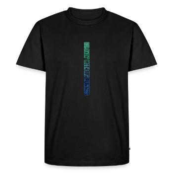 Relaxin' With My Bunnies – Neon style with a relaxed touch - Men's Premium Organic T-Shirt - black - Front - Nico (187cm)
