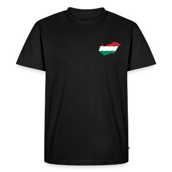 Hongrie - T-shirt Premium bio Homme - noir - Devant - Nico (187cm)