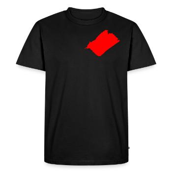Tache - Encre - T-shirt Premium bio Homme - noir - Devant - Nico (187cm)