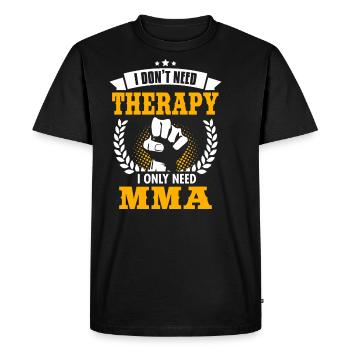 Mma - T-shirt Premium bio Homme - noir - Devant - Nico (187cm)