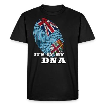 Fidji - C'est dans mon ADN - T-shirt Premium bio Homme - noir - Devant - Nico (187cm)