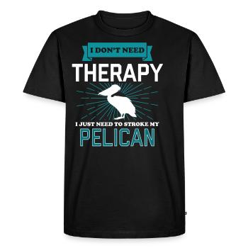 I Dont Need Therapy - PELICANS - Men's Premium Organic T-Shirt - black - Front - Nico (187cm)