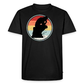 Philosopher RETRO COLLECTION - Men's Premium Organic T-Shirt - black - Front - Nico (187cm)
