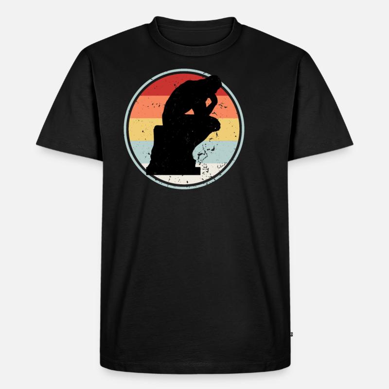Philosopher RETRO COLLECTION - Men's Premium Organic T-Shirt - black