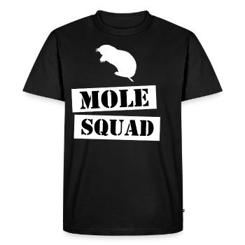 rejoindre l'équipe de taupes - T-shirt Premium bio Homme - noir - Devant - Nico (187cm)