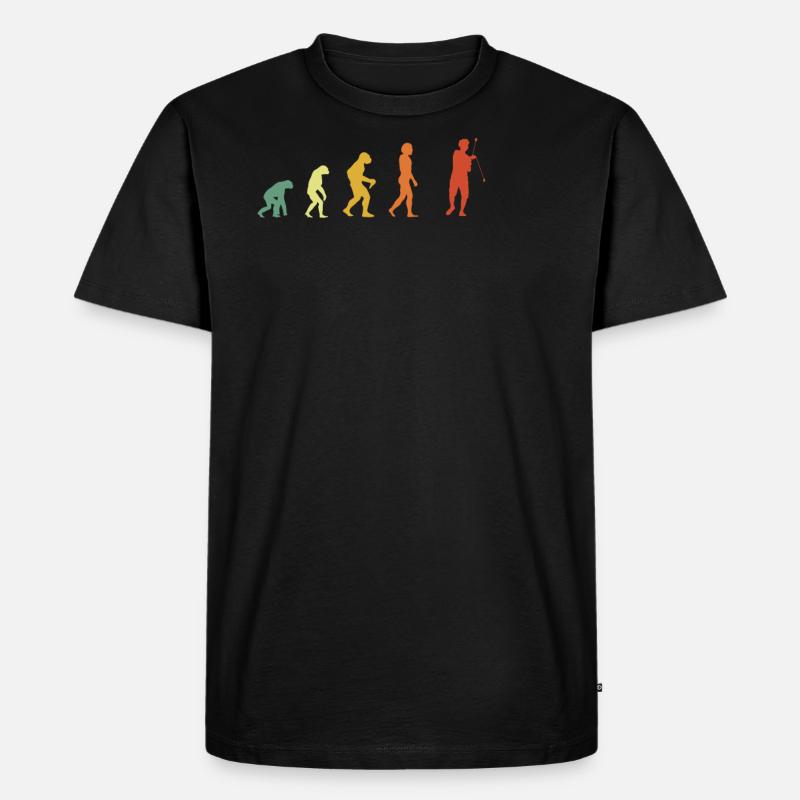 Hipster Yo-Yoing Evolution - Männer Premium Bio T-Shirt - Schwarz