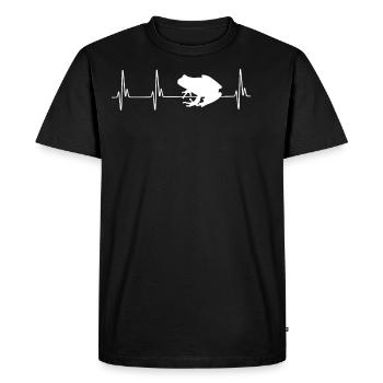 Frog ECG - T-shirt Premium bio Homme - noir - Devant - Nico (187cm)