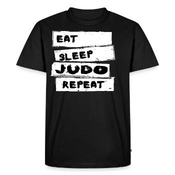 Judo - Judo Tshirt - T-shirt Premium bio Homme - noir - Devant - Nico (187cm)
