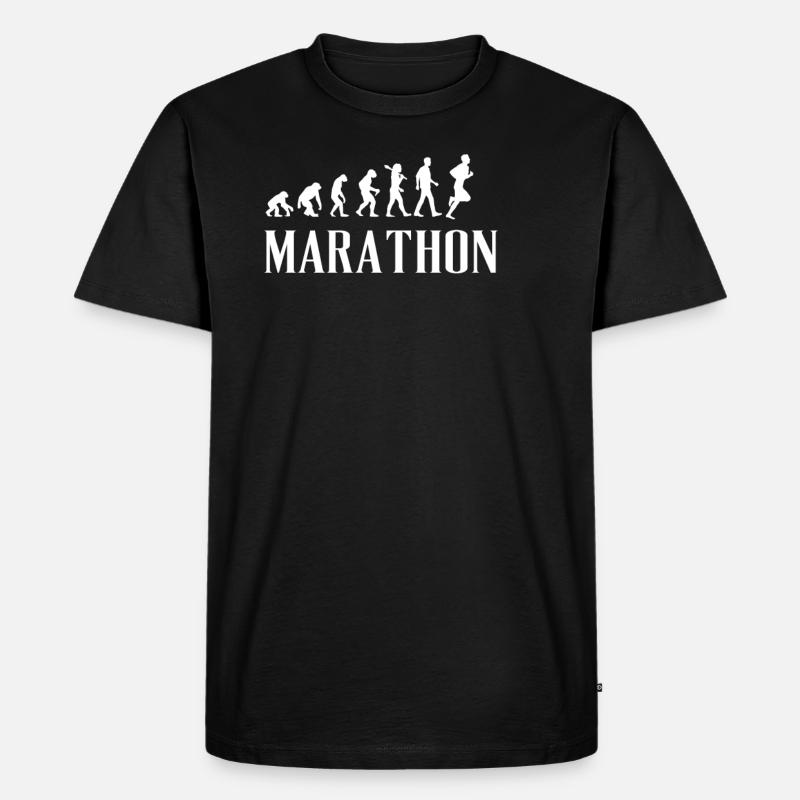 Marathon Evolution Present Idea - Men's Premium Organic T-Shirt - black