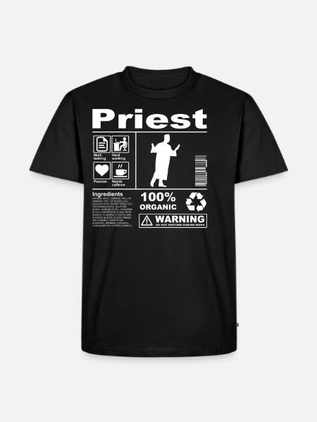 Opis produktu dla kapłana - Herre Premium økologisk T-shirt - sort