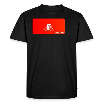 cycling - T-shirt Premium bio Homme - noir - Devant - Nico (187cm)