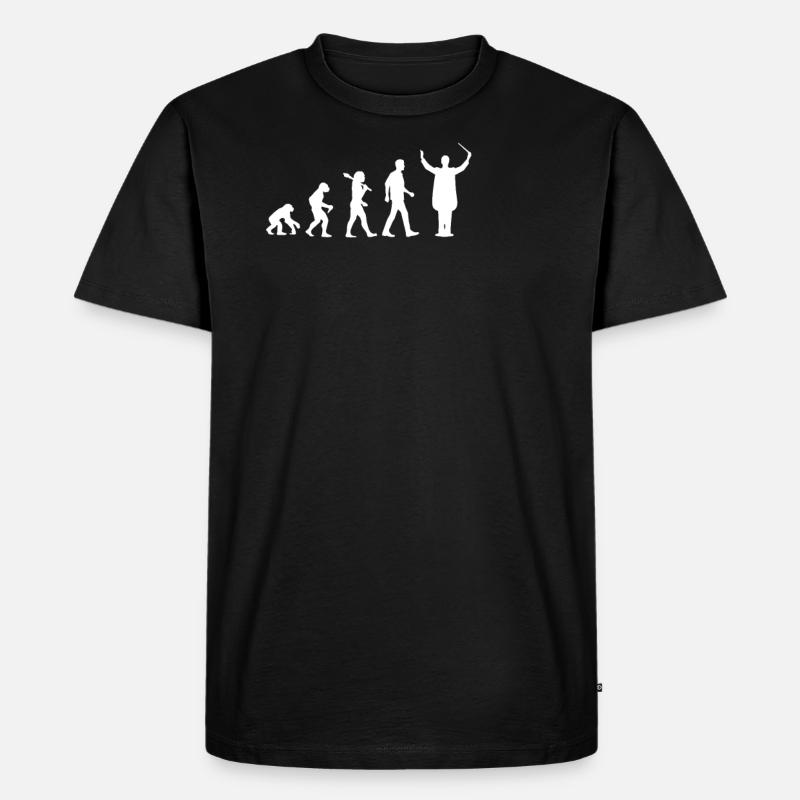 Conductor Evolution - Männer Premium Bio T-Shirt - Schwarz