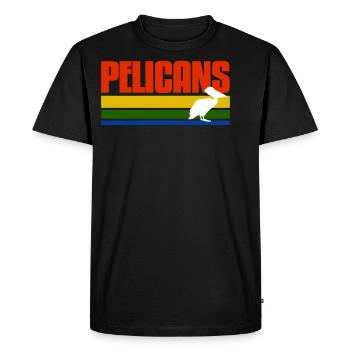 Pelicans Hipsters Shirt - T-shirt Premium bio Homme - noir - Devant - Nico (187cm)