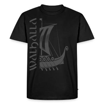 Valhalla Viking Vikings Bjoern côté fer - T-shirt Premium bio Homme - noir - Devant - Nico (187cm)