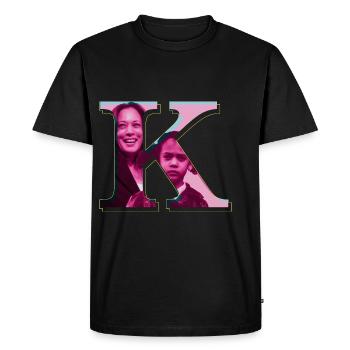 The First But Not The Last Kamala Harris - Men's Premium Organic T-Shirt - black - Front - Nico (187cm)