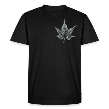 Maple Leaf - Ornamental Maple - Men's Premium Organic T-Shirt - black - Front - Nico (187cm)
