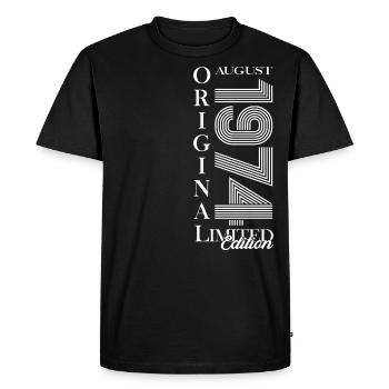 50e anniversaire Original août 1974 Cassette 1974 - T-shirt Premium bio Homme - noir - Devant - Nico (187cm)