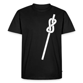 Nœuds d’escalade - T-shirt Premium bio Homme - noir - Devant - Nico (187cm)