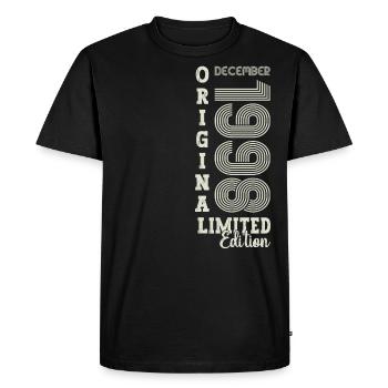 Original December 1998 24th Birthday Gift - Men's Premium Organic T-Shirt - black - Front - Nico (187cm)
