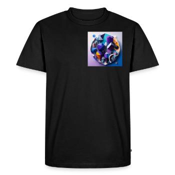 Crazy Shapes 2.0 - T-shirt Premium bio Homme - noir - Devant - Nico (187cm)